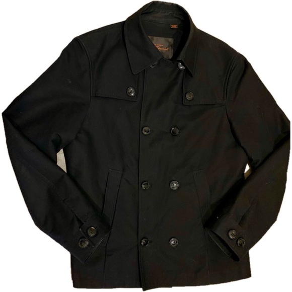 Ben Sherman Trench/Rain/Pea Coat Black XL - Xclnt - Picture 1 of 5